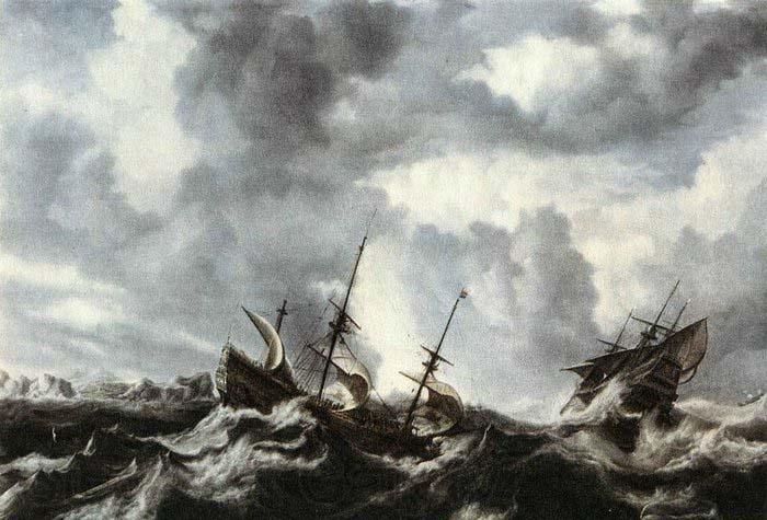 PEETERS, Bonaventura the Elder Storm on the Sea Spain oil painting art